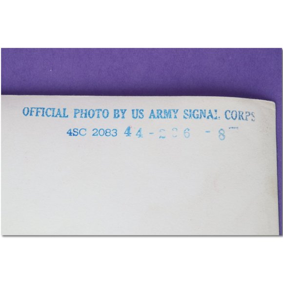 Two 8”x10” black and white photos from the U.S. Army Signal Corps. Dated 1944 - Picture 8 of 8